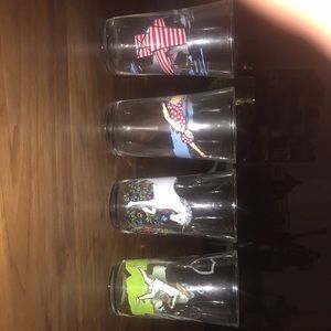 Set of 4 Molly hatch juice glasses